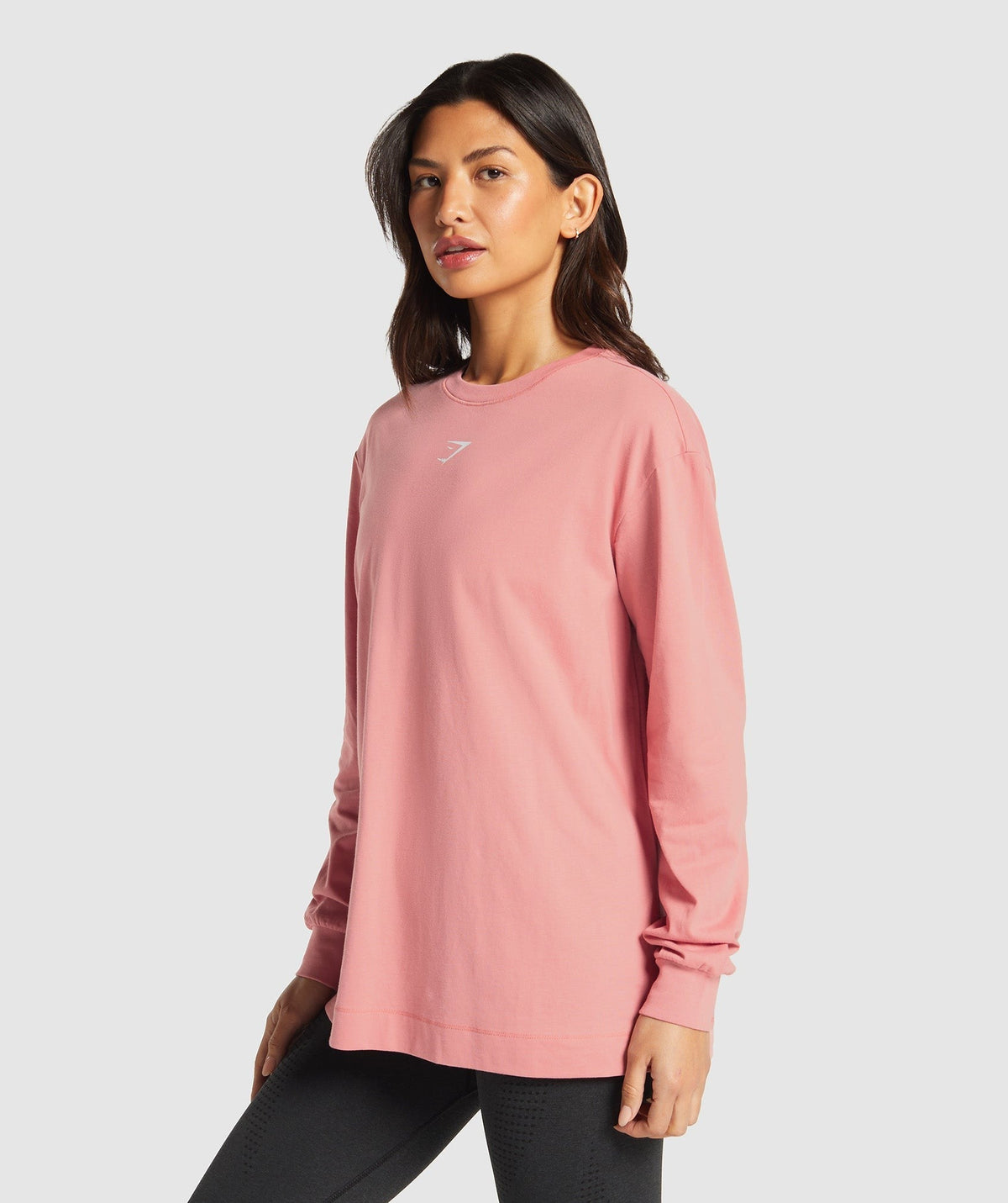 Gymshark Fraction Long Sleeve Tee - Classic Pink
