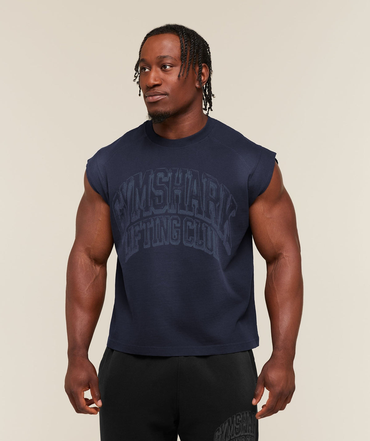 Gymshark GSLC Cut off tank - Heavy Blue/Wash
