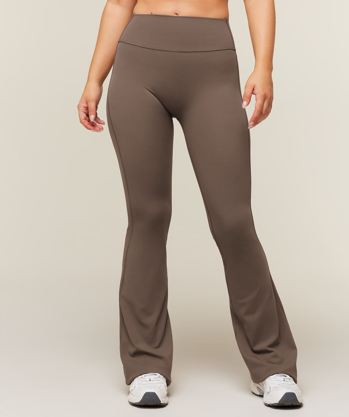Gymshark Shape Bonded Flared Short Leggings - Soft Brown