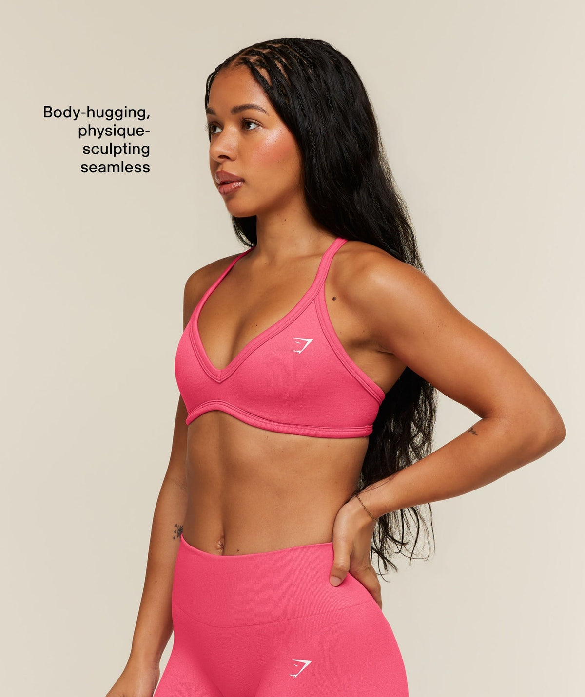 Gymshark Adapt Solid Sports Bra - Motion Pink