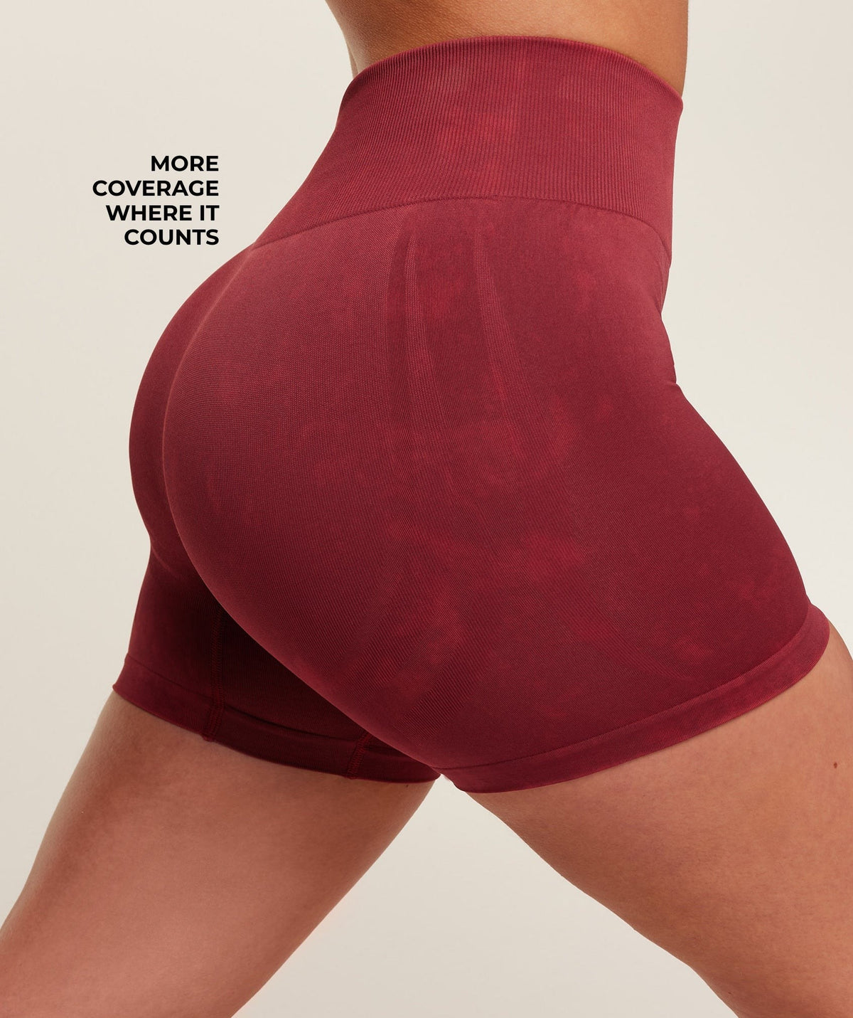 Gymshark Everyday Seamless Washed Shorts - Sets Red/Wash