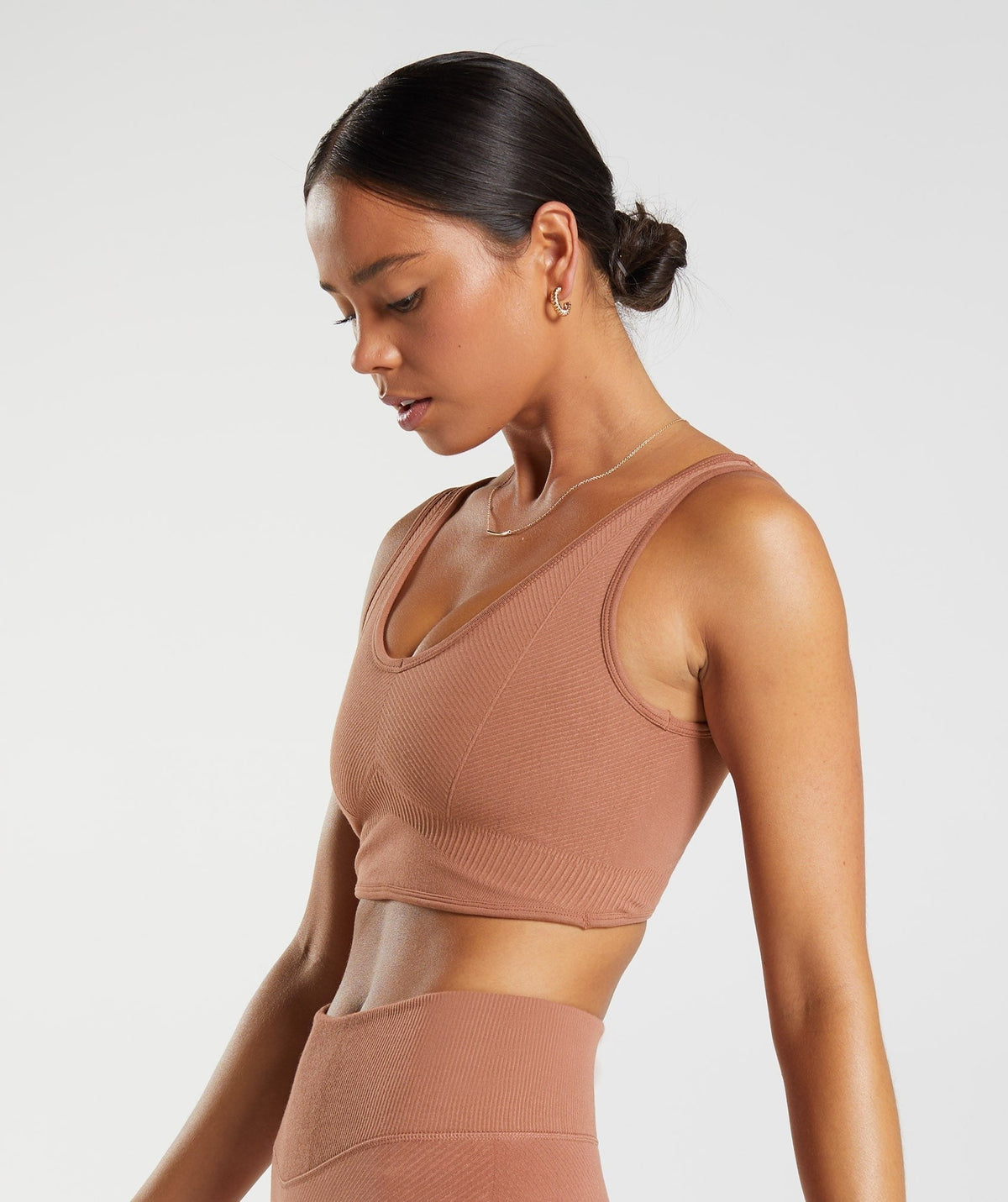 Gymshark Rest Day Seamless Bralette - Brown