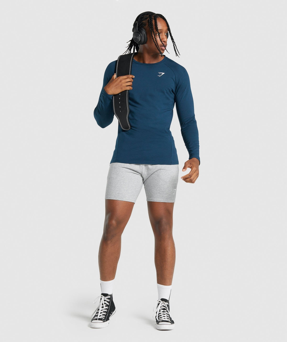 Gymshark Critical Long Sleeve Tee - Navy