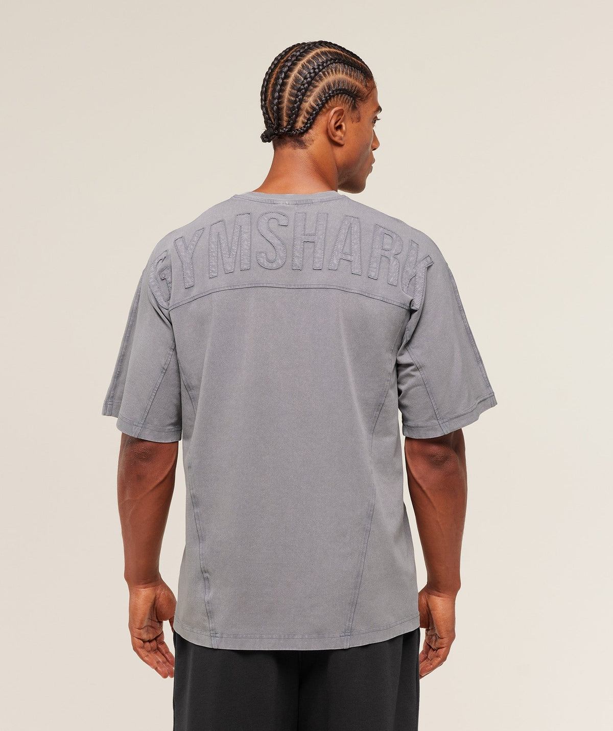Gymshark Power Washed Tee - Medium Grey