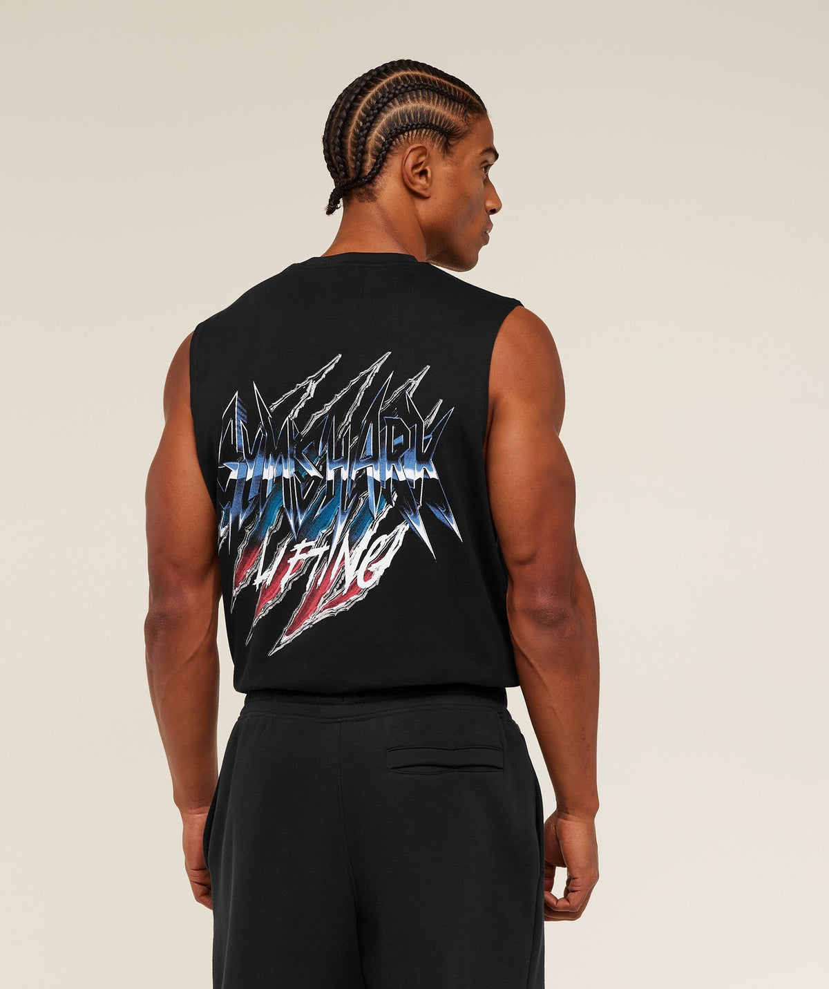 Gymshark Eagle Band Style Graphic Tank - Black