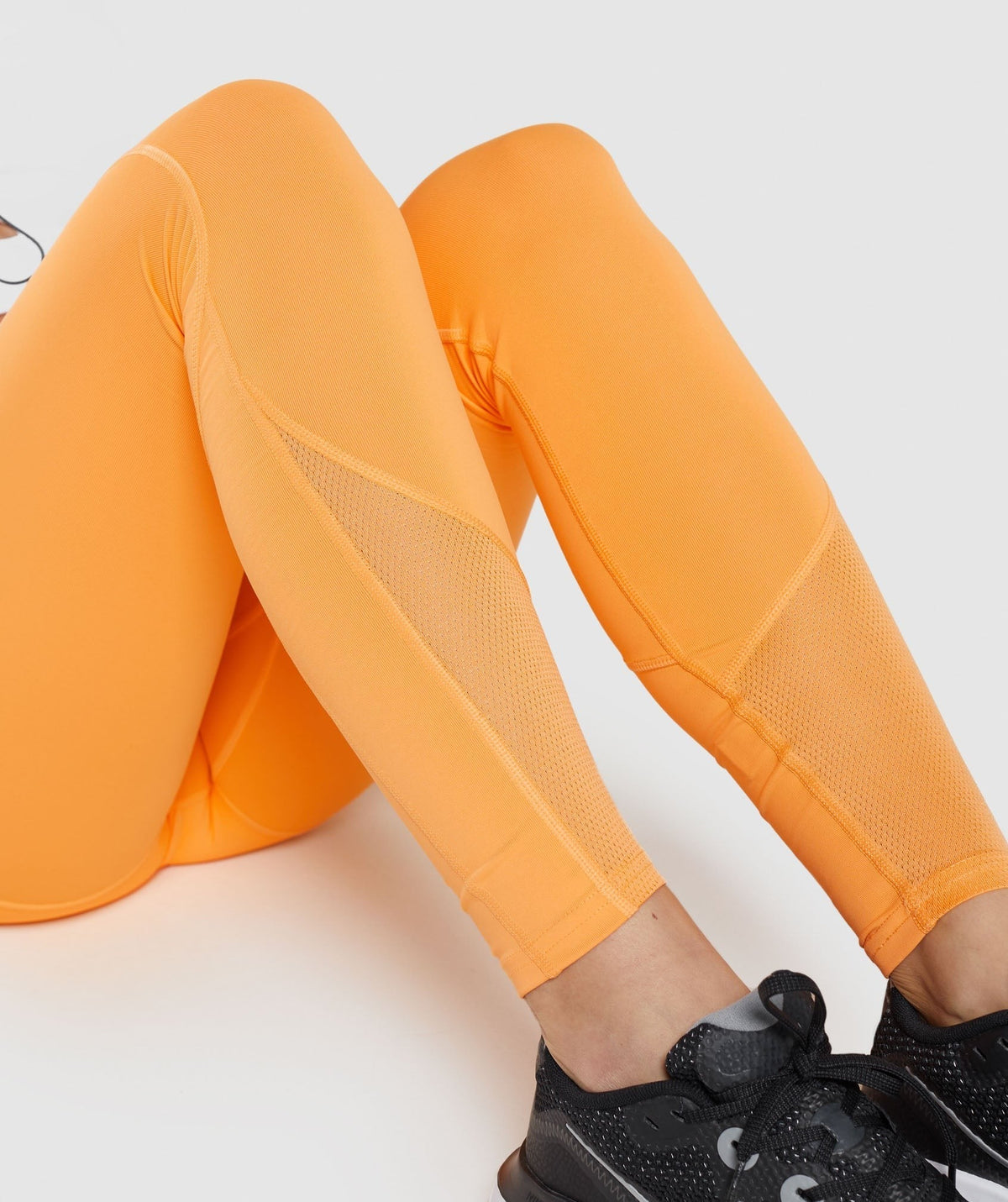 Gymshark Pulse Mesh Leggings - Orange