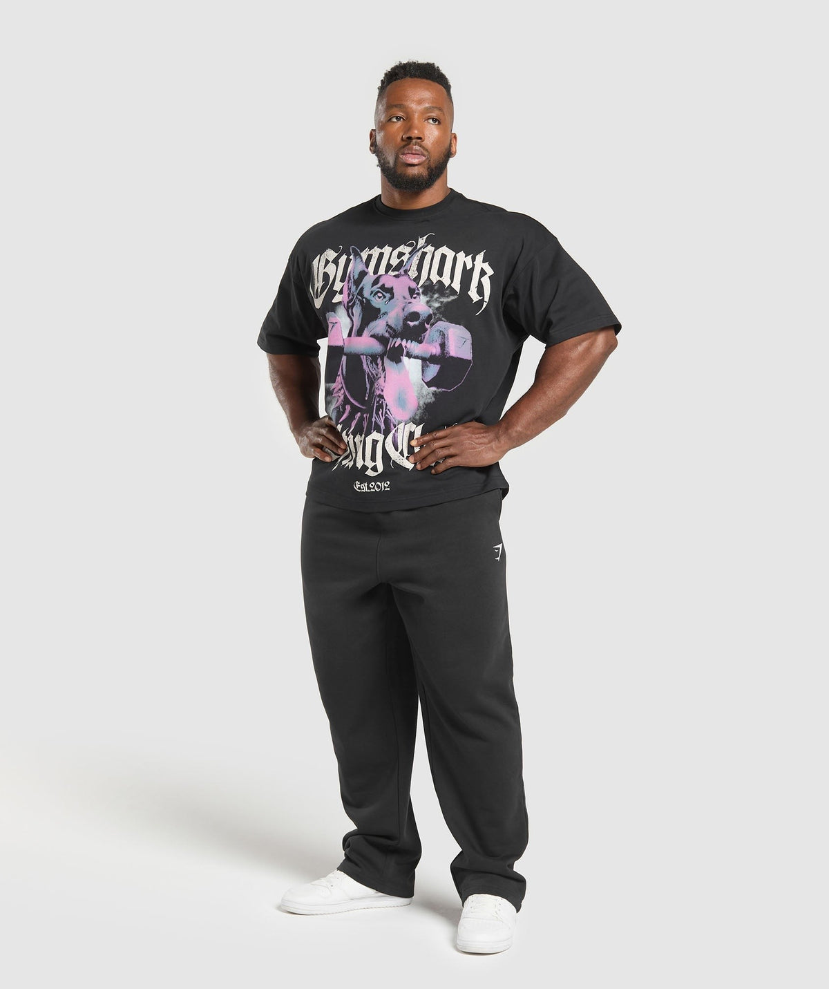 Gymshark Doberman Graphic Tee - Black