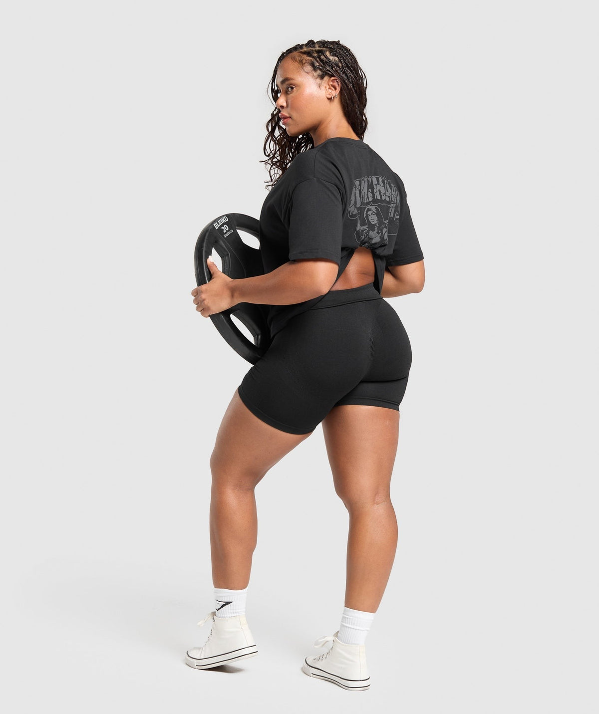 Gymshark Gritty Muscle Mommy Graphic Tee - Black