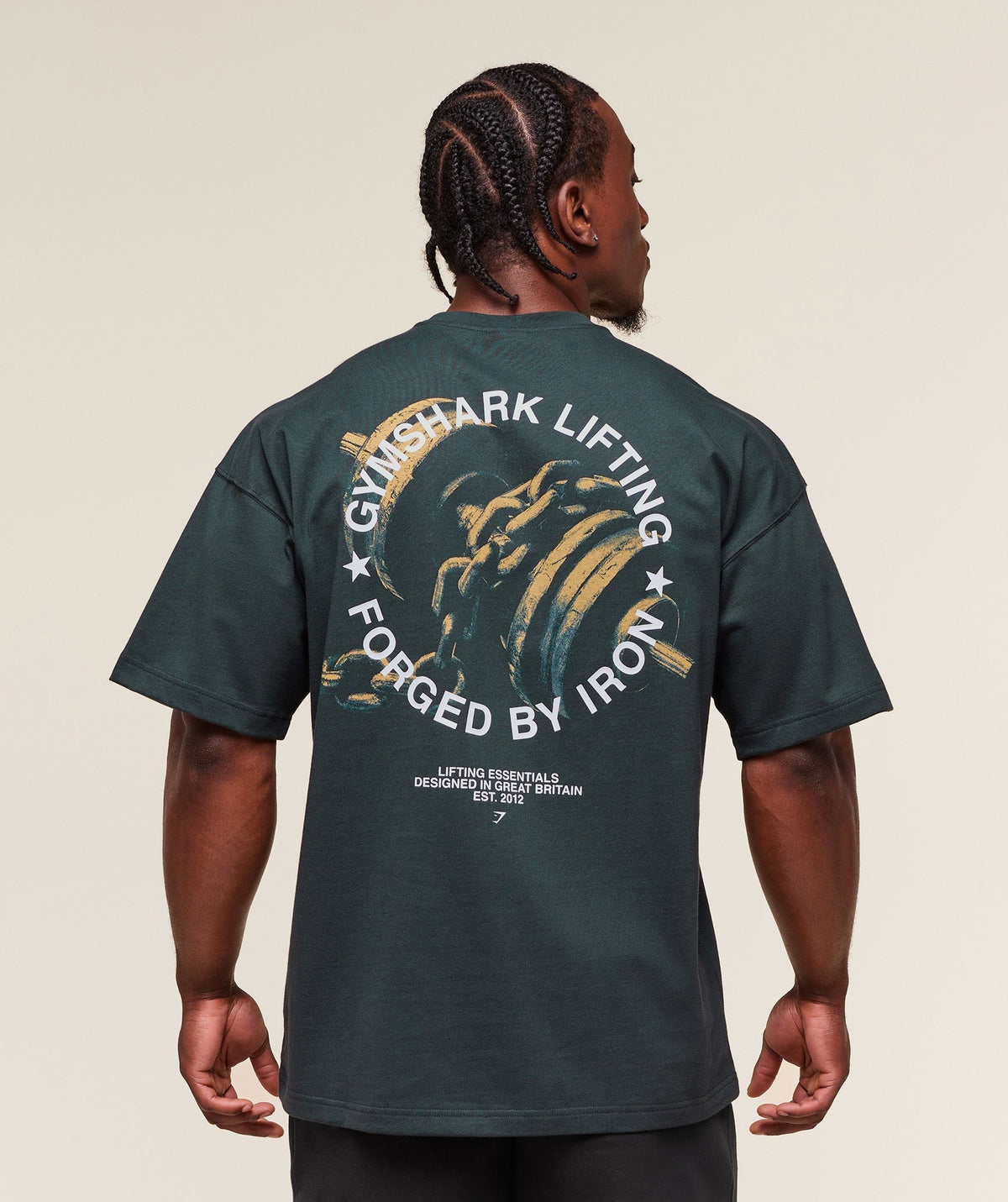 Gymshark Forged By Iron Tee - Darkest Teal