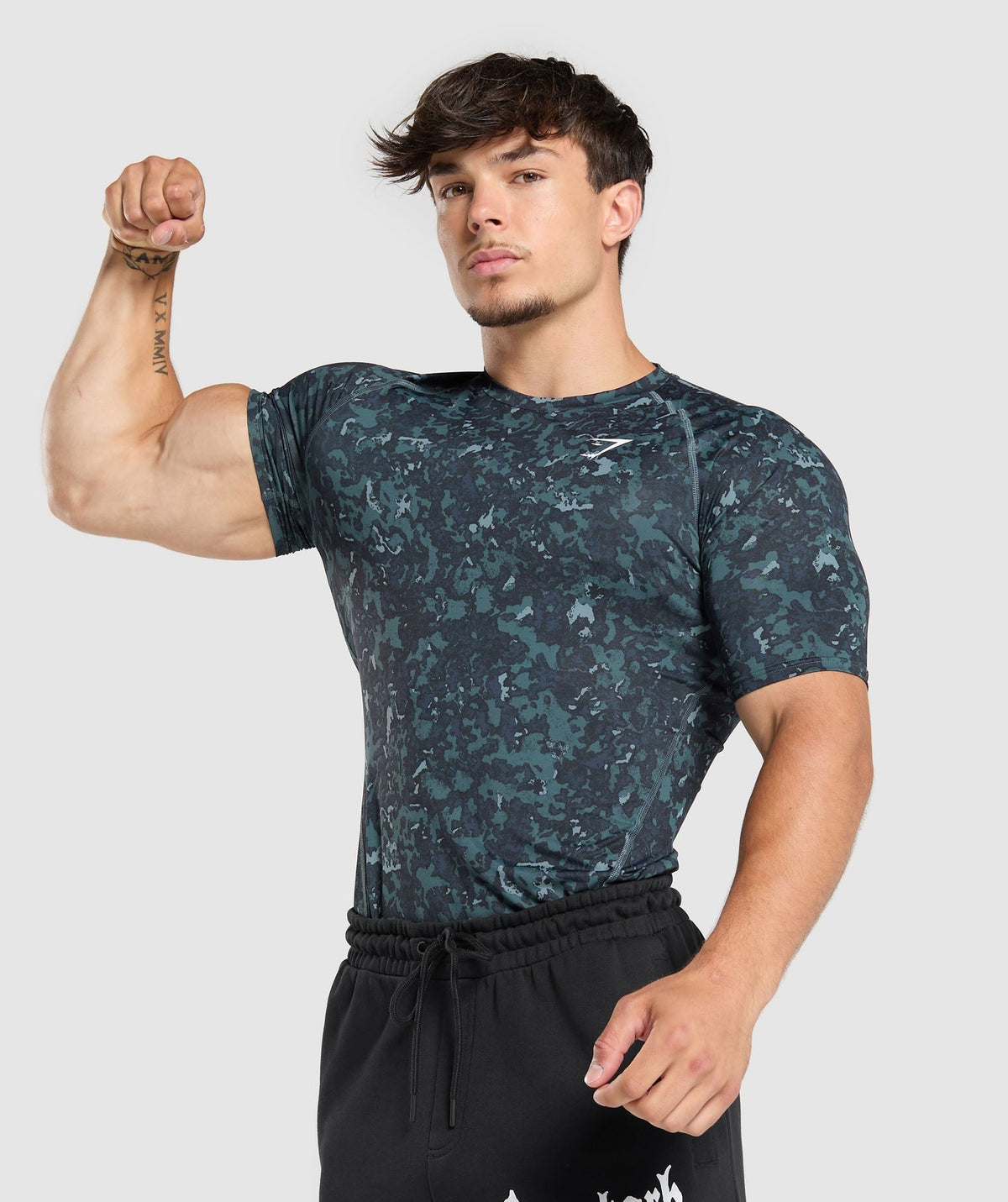 Gymshark Element Baselayer Tee - Titanium Blue