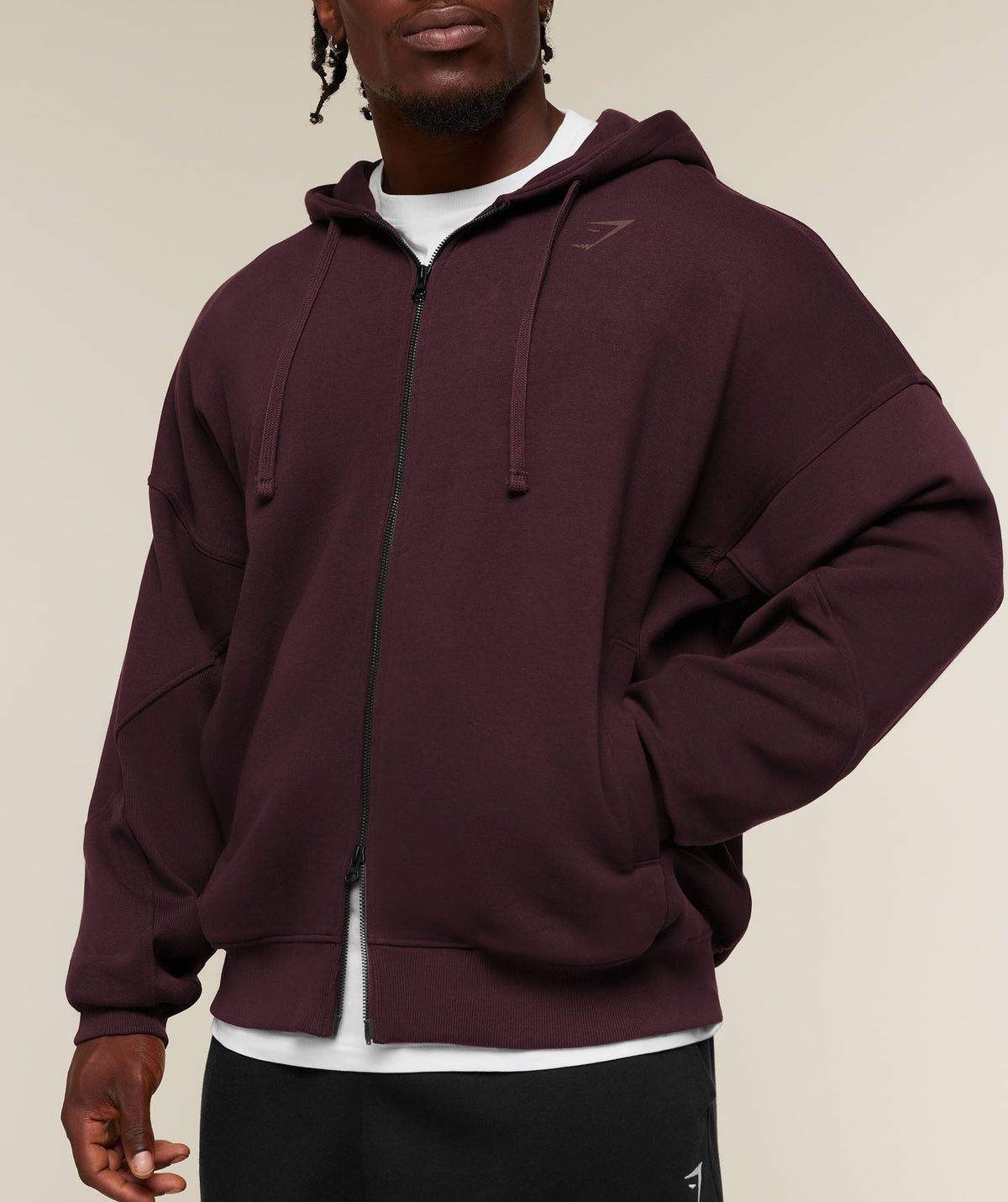 Gymshark Power Zip Up Hoodie - Cherry Purple