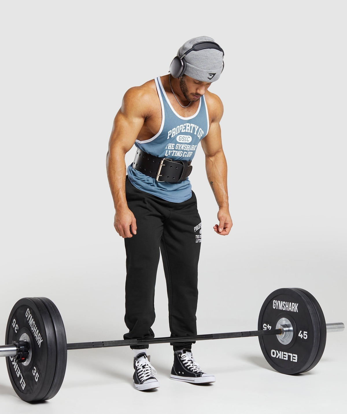 Gymshark Property Of Stringer - Faded Blue