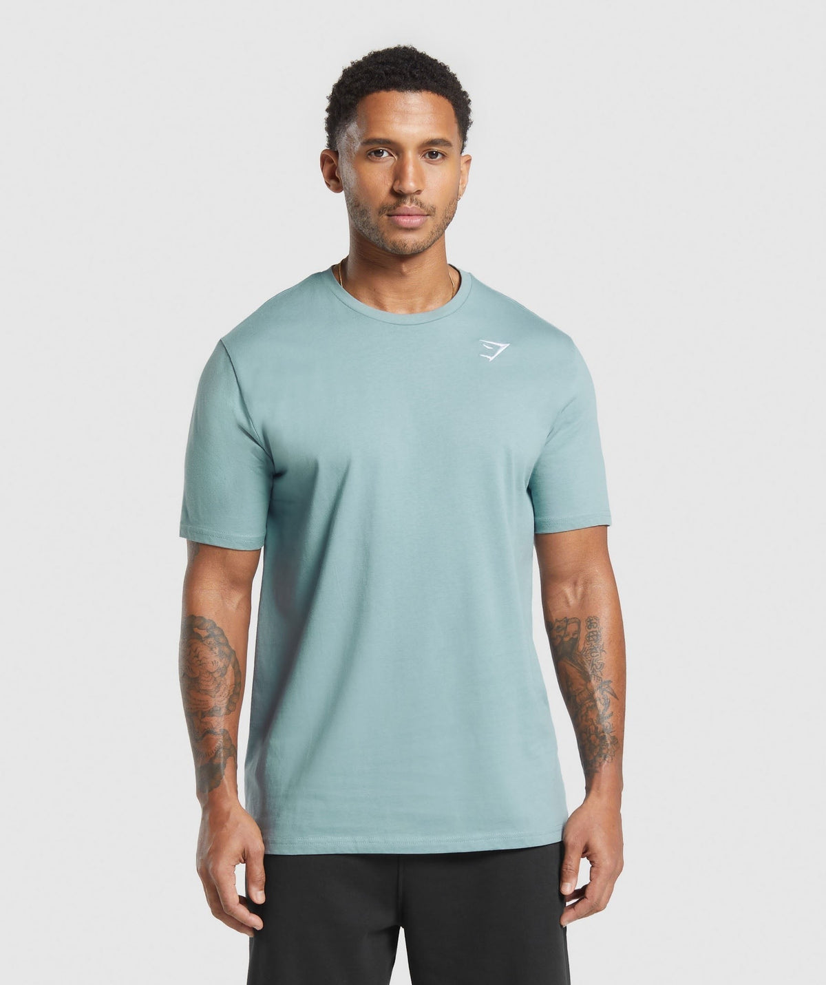 Gymshark Crest Tee - Rest Blue