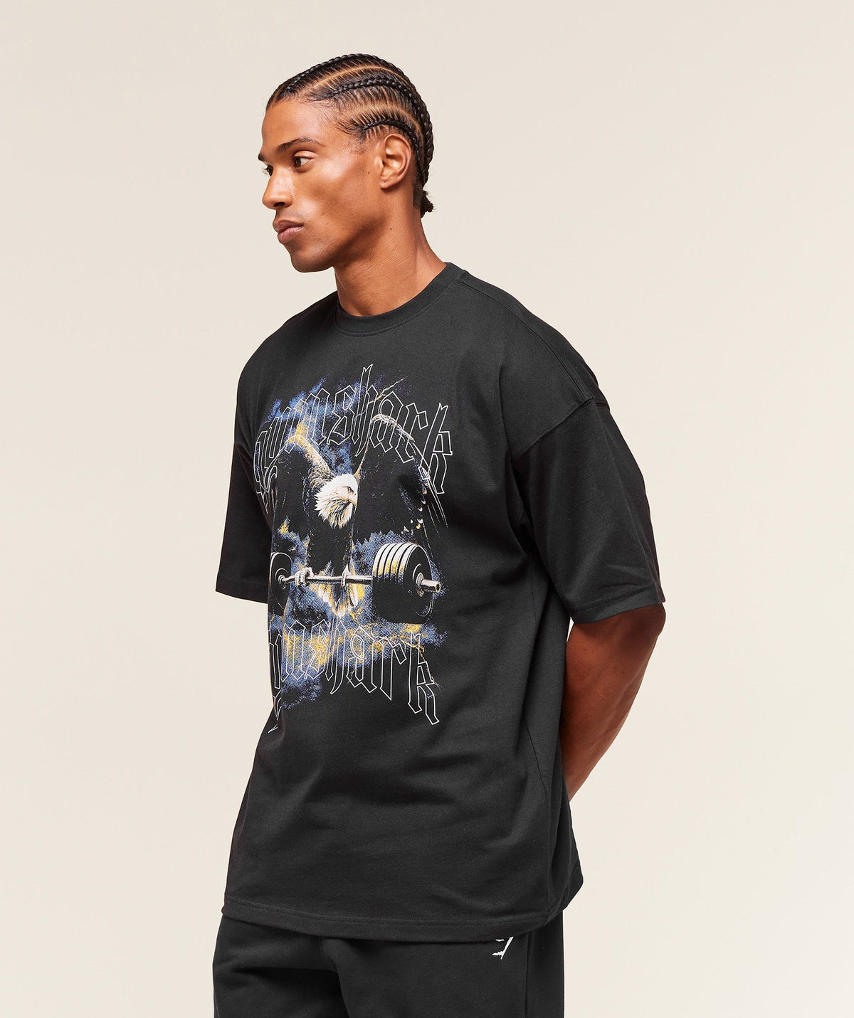 Gymshark Eagle Graphic Tee - Black