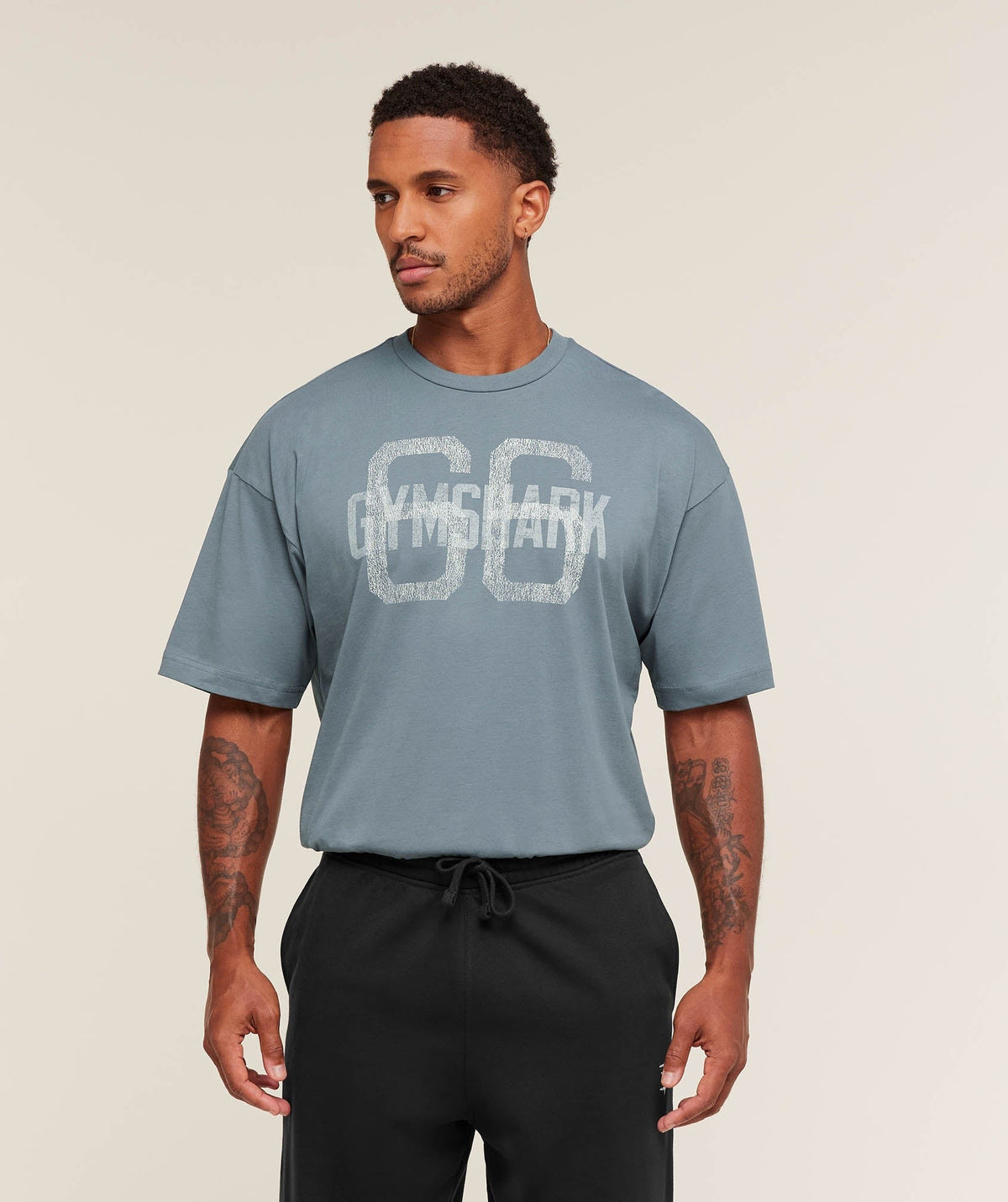 Gymshark GS66 Tee - Iron Blue