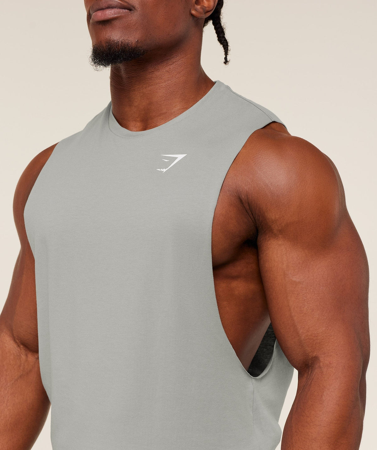 Gymshark Critical Drop Arm Tank - Smokey Grey